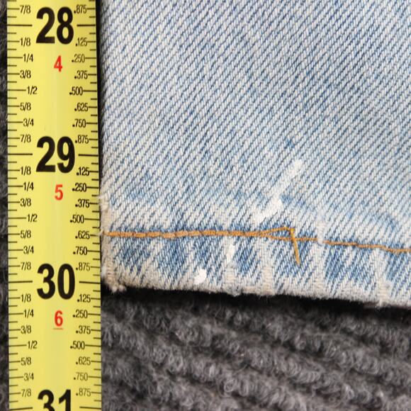 Levi’s Jeans Mens 34x30 Light Wash 550 Relaxed Made in USA Paint Splatter - Picture 11 of 12